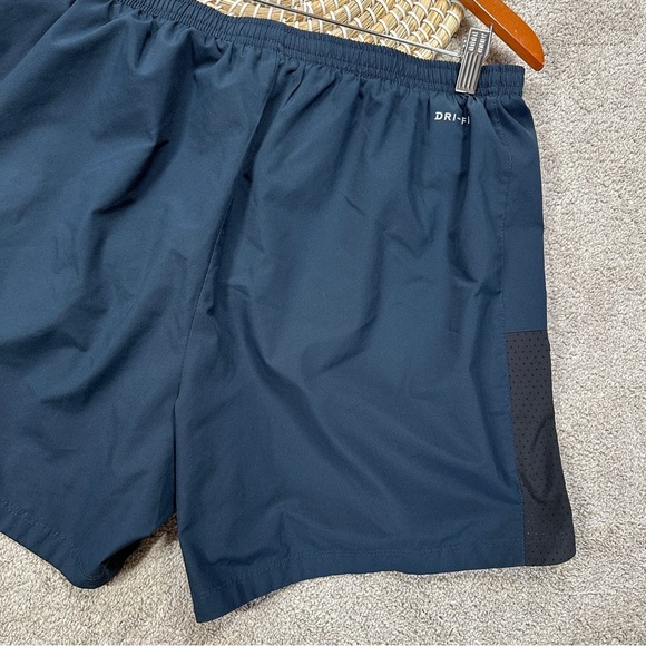 Nike Men’s Flex Running Shorts 5” Dry-Fit Brief-Lined Activewear in Navy Size XL - Picture 6 of 16